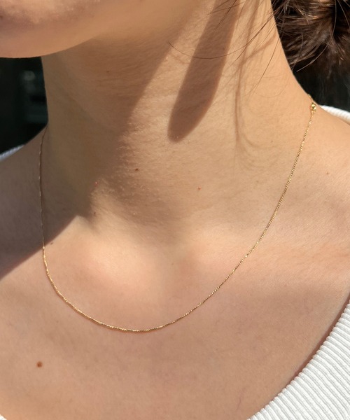 SHENERY(シーナリー)の「【WEB限定】シンプルチェーンネックレス(ネックレス・レディース・シルバー/ゴールド・FREE)」の2枚目の写真