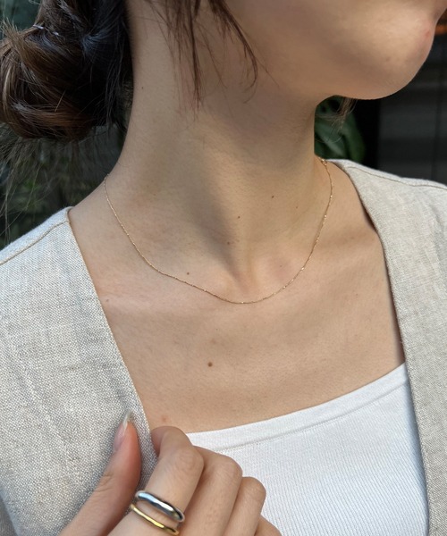 SHENERY(シーナリー)の「【WEB限定】シンプルチェーンネックレス(ネックレス・レディース・シルバー/ゴールド・FREE)」の8枚目の写真