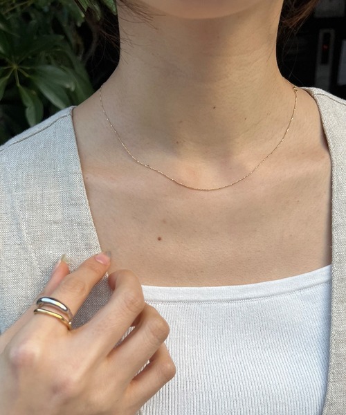 SHENERY(シーナリー)の「【WEB限定】シンプルチェーンネックレス(ネックレス・レディース・シルバー/ゴールド・FREE)」の6枚目の写真