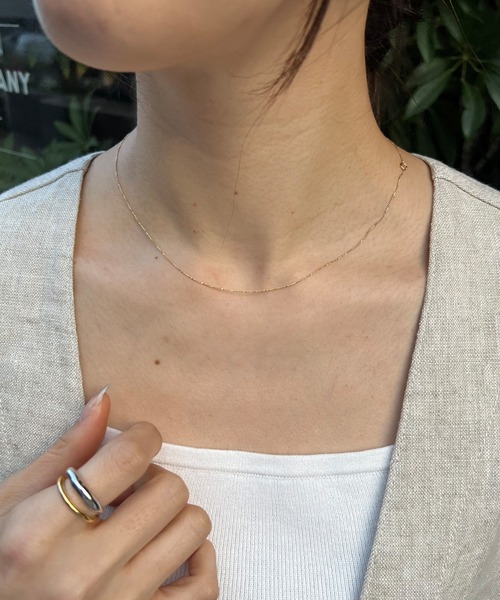 SHENERY(シーナリー)の「【WEB限定】シンプルチェーンネックレス(ネックレス・レディース・シルバー/ゴールド・FREE)」の19枚目の写真