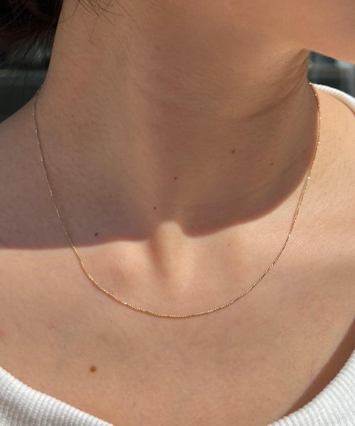 SHENERY(シーナリー)の「【WEB限定】シンプルチェーンネックレス(ネックレス・レディース・シルバー/ゴールド・FREE)」の14枚目の写真