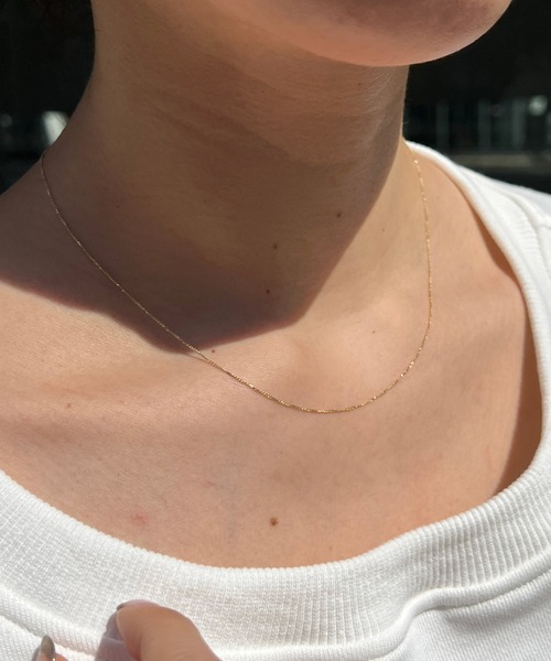 SHENERY(シーナリー)の「【WEB限定】シンプルチェーンネックレス(ネックレス・レディース・シルバー/ゴールド・FREE)」の18枚目の写真