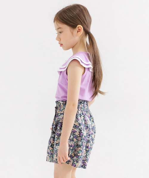 Bee des Bee（ビーデスビー）の「ノースリーブセーラー風トップス（タンクトップ・キッズ・サックスブルー/ミント/ラベンダー・110cm/100cm/120cm/130cm/140cm/150cm）」の7枚目の写真