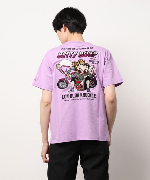 LOWBLOW KNUCKLE / ローブローナックル / BETTY BOOP / やんちゃBETTY バイクＴシャツ (M2)