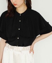 GeeRA | ケープデザインブラウス(シャツ/ブラウス)