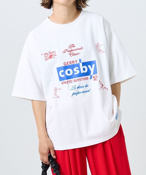 FREAK S STORE フリークスストア の Gerry Cosby ジェリー・コスビー Cosby刺繍プリントTシャツ Tシャツ カットソー