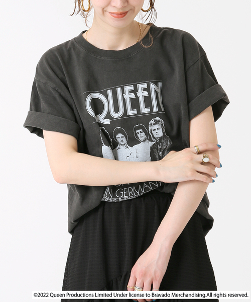 B.C STOCK（ベーセーストック）の「【GOOD ROCK SPEED/グッドロックスピード】QUEEN TEE（Tシャツ/カットソー・レディース・ブラック/ブルー/ブラック系その他/ホワイト・FREE）」の3枚目の写真