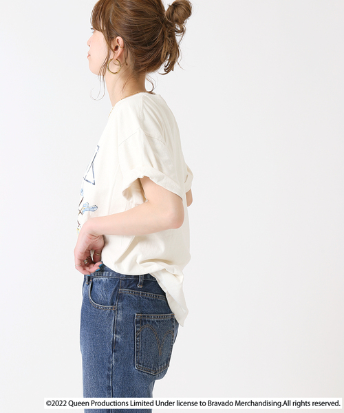 B.C STOCK（ベーセーストック）の「【GOOD ROCK SPEED/グッドロックスピード】QUEEN TEE（Tシャツ/カットソー・レディース・ブラック/ブルー/ブラック系その他/ホワイト・FREE）」の17枚目の写真