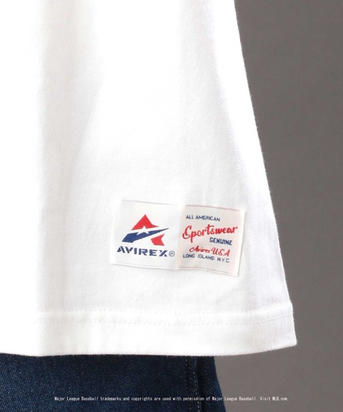 AVIREX（アヴィレックス）の「【MLB×AVIREX】ドジャース Tシャツ/Dodgers T-SHIRT / アヴィレックス / AVIREX（Tシャツ/カットソー・メンズ・ブルー/ホワイト・XX-LARGE/LARGE/X-LARGE/SMALL/MEDIUM）」の9枚目の写真