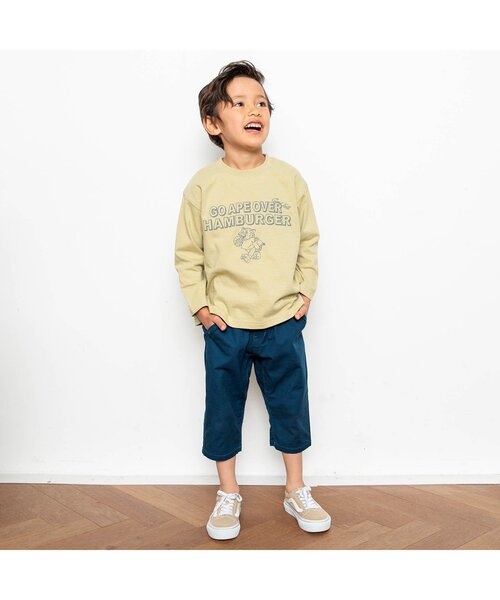 BREEZE(ブリーズ)の「ゆったりクライミングパンツ 7分丈(その他パンツ・キッズ・キャメル/ブラック/ゴールド/ブルー/チャコール/ストライプ・90/130/120/110/80/100/140)」の7枚目の写真