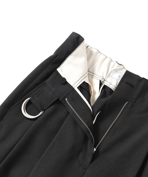 SLOBE IENA（スローブイエナ）の「PL/CO/LIツイルダブルDカンベルトトラウザー（その他パンツ・レディース・ブラック/ブラウン・38/36）」の21枚目の写真