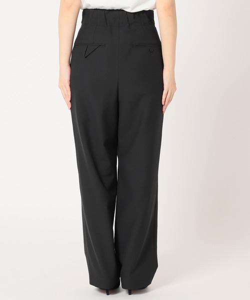 SLOBE IENA（スローブイエナ）の「PL/CO/LIツイルダブルDカンベルトトラウザー（その他パンツ・レディース・ブラック/ブラウン・38/36）」の13枚目の写真