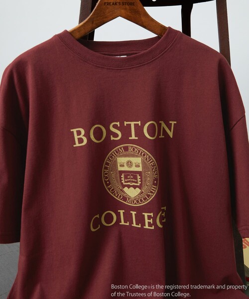 FREAK'S STORE（フリークスストア）の「▽【WEB限定】BOSTON×FREAK'S STORE/ボストン  別注BOSTONエンブレムTシャツ（Tシャツ/カットソー・レディース・グレー/レッド/オフホワイト・ﾌﾘ-）」の17枚目の写真