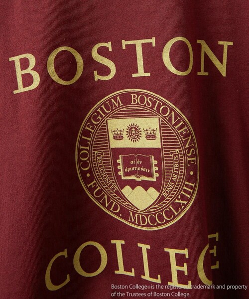 FREAK'S STORE（フリークスストア）の「▽【WEB限定】BOSTON×FREAK'S STORE/ボストン  別注BOSTONエンブレムTシャツ（Tシャツ/カットソー・レディース・グレー/レッド/オフホワイト・ﾌﾘ-）」の18枚目の写真