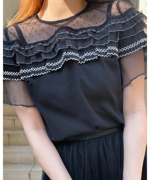 epine(エピヌ)の「frill see-through blouse(シャツ/ブラウス・レディース・ブラック・FREE)」の20枚目の写真