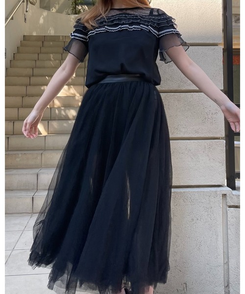 epine(エピヌ)の「frill see-through blouse(シャツ/ブラウス・レディース・ブラック・FREE)」の14枚目の写真