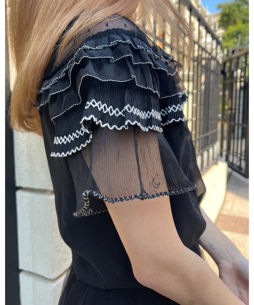 epine(エピヌ)の「frill see-through blouse(シャツ/ブラウス・レディース・ブラック・FREE)」の18枚目の写真