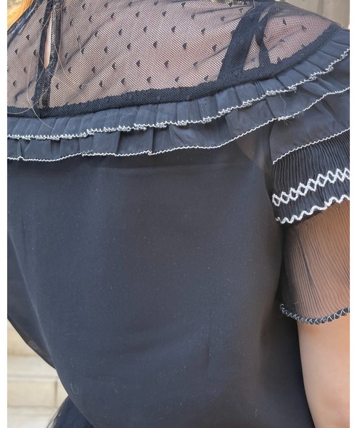 epine(エピヌ)の「frill see-through blouse(シャツ/ブラウス・レディース・ブラック・FREE)」の19枚目の写真