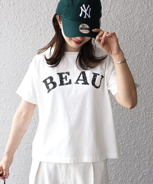 SHIPS(シップス)の「*フレンチロゴカレッジショートTEE◆(Tシャツ/カットソー・レディース・チャコールグレー/ライトホワイト/ミント/ライトオリーブ・ONE SIZE)」の18枚目の写真