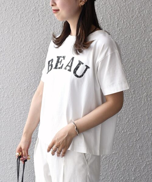 SHIPS(シップス)の「*フレンチロゴカレッジショートTEE◆(Tシャツ/カットソー・レディース・チャコールグレー/ライトホワイト/ミント/ライトオリーブ・ONE SIZE)」の19枚目の写真