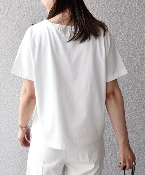SHIPS(シップス)の「*フレンチロゴカレッジショートTEE◆(Tシャツ/カットソー・レディース・チャコールグレー/ライトホワイト/ミント/ライトオリーブ・ONE SIZE)」の20枚目の写真