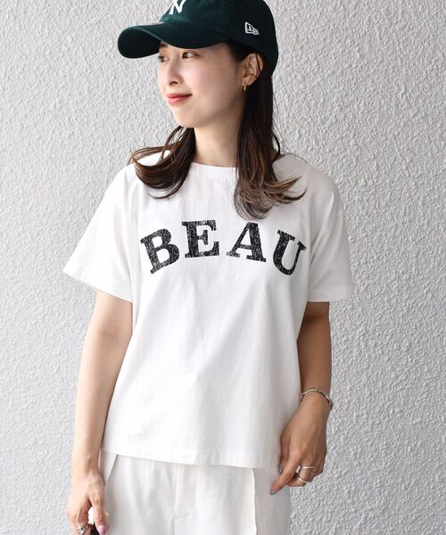 SHIPS(シップス)の「*フレンチロゴカレッジショートTEE◆(Tシャツ/カットソー・レディース・チャコールグレー/ライトホワイト/ミント/ライトオリーブ・ONE SIZE)」の22枚目の写真