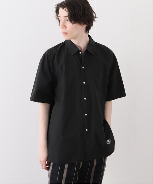 417 EDIFICE（フォーワンセブンエディフィス）の「ライトポプリン タイニーカラーシャツ（シャツ/ブラウス・メンズ・ブラック/ホワイト系その他・MEDIUM/LARGE）」の2枚目の写真