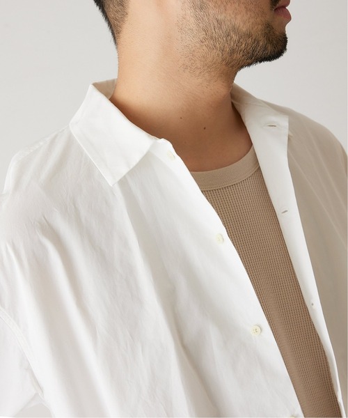 417 EDIFICE（フォーワンセブンエディフィス）の「ライトポプリン タイニーカラーシャツ（シャツ/ブラウス・メンズ・ブラック/ホワイト系その他・MEDIUM/LARGE）」の8枚目の写真