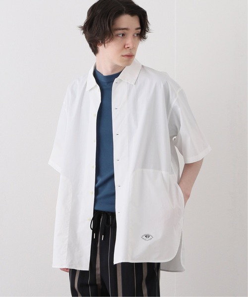 417 EDIFICE（フォーワンセブンエディフィス）の「ライトポプリン タイニーカラーシャツ（シャツ/ブラウス・メンズ・ブラック/ホワイト系その他・MEDIUM/LARGE）」の4枚目の写真