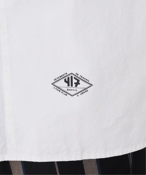 417 EDIFICE（フォーワンセブンエディフィス）の「ライトポプリン タイニーカラーシャツ（シャツ/ブラウス・メンズ・ブラック/ホワイト系その他・MEDIUM/LARGE）」の13枚目の写真