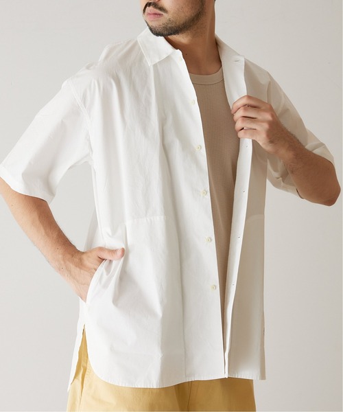 417 EDIFICE（フォーワンセブンエディフィス）の「ライトポプリン タイニーカラーシャツ（シャツ/ブラウス・メンズ・ブラック/ホワイト系その他・MEDIUM/LARGE）」の17枚目の写真