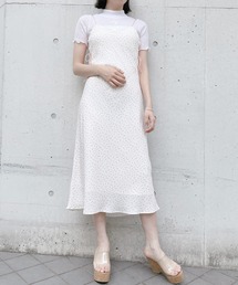 lilLilly | フラワープリントキャミドレス(ワンピース)