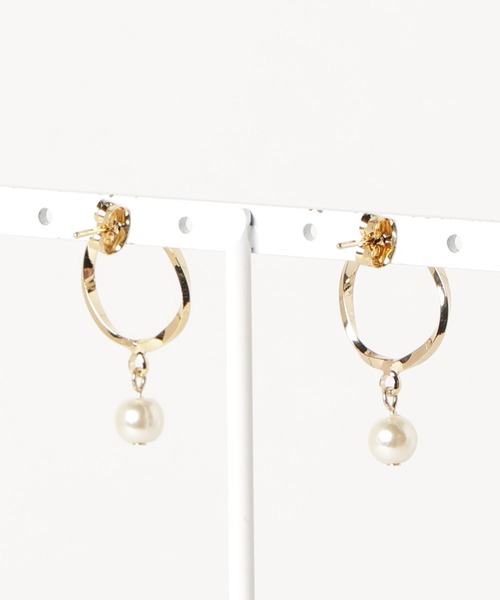 petitcro（プティクロ）の「＊petitcro＊　ゴールドサークルピアス（ピアス（両耳用）・レディース・グレー/グリーン/ホワイト系その他/ブルー/ホワイト系その他2・ONE SIZE）」の6枚目の写真