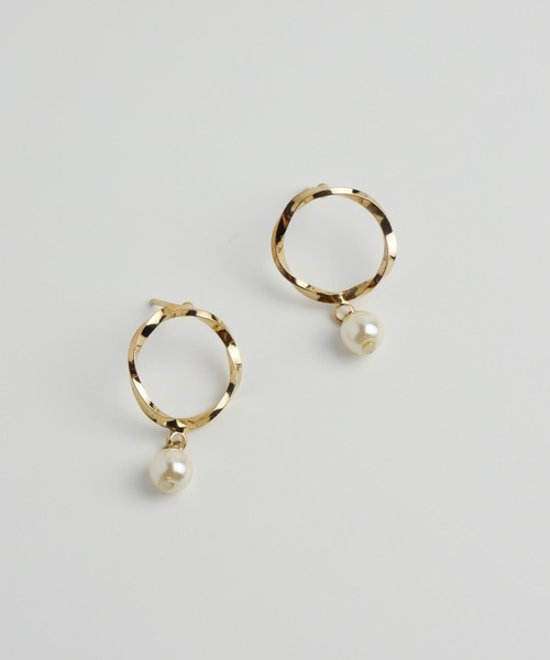 petitcro（プティクロ）の「＊petitcro＊　ゴールドサークルピアス（ピアス（両耳用）・レディース・グレー/グリーン/ホワイト系その他/ブルー/ホワイト系その他2・ONE SIZE）」の8枚目の写真