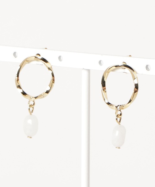 petitcro（プティクロ）の「＊petitcro＊　ゴールドサークルピアス（ピアス（両耳用）・レディース・グレー/グリーン/ホワイト系その他/ブルー/ホワイト系その他2・ONE SIZE）」の11枚目の写真