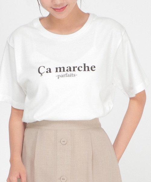 ikka(イッカ)の「ロゴプリントT(Tシャツ/カットソー・レディース・ホワイト/ブラック/オフホワイト/ミント/その他1・S/M/L)」の5枚目の写真