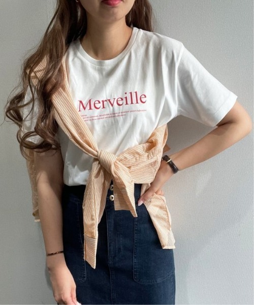 ikka(イッカ)の「ロゴプリントT(Tシャツ/カットソー・レディース・ホワイト/ブラック/オフホワイト/ミント/その他1・S/M/L)」の2枚目の写真