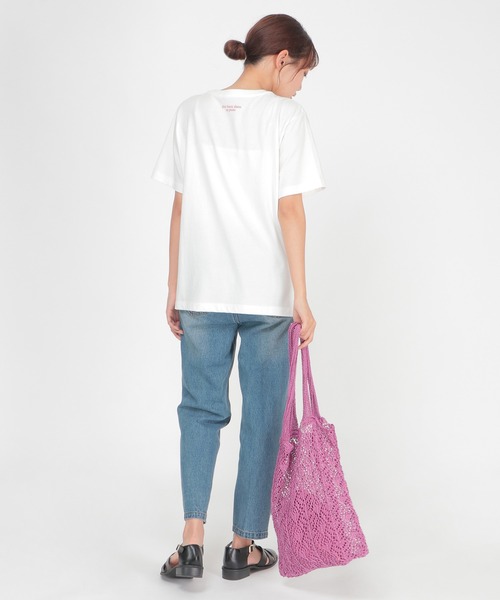 ikka(イッカ)の「ロゴプリントT(Tシャツ/カットソー・レディース・ホワイト/ブラック/オフホワイト/ミント/その他1・S/M/L)」の9枚目の写真