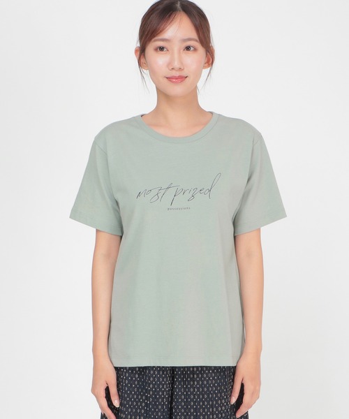 ikka(イッカ)の「ロゴプリントT(Tシャツ/カットソー・レディース・ホワイト/ブラック/オフホワイト/ミント/その他1・S/M/L)」の17枚目の写真