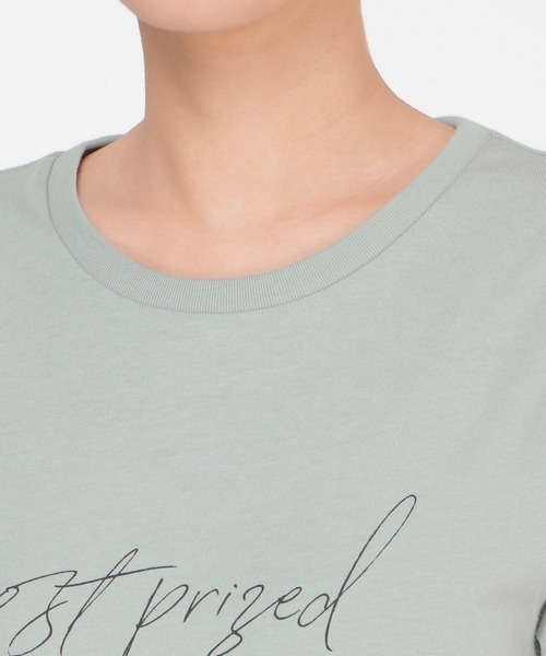 ikka(イッカ)の「ロゴプリントT(Tシャツ/カットソー・レディース・ホワイト/ブラック/オフホワイト/ミント/その他1・S/M/L)」の22枚目の写真