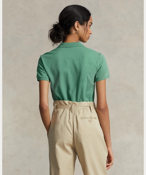 POLO RALPH LAUREN(ポロ ラルフ ローレン)の「クラシック フィット メッシュ ポロシャツ(ポロシャツ・レディース・グリーン・XS/L/XL/S/M)」の2枚目の写真
