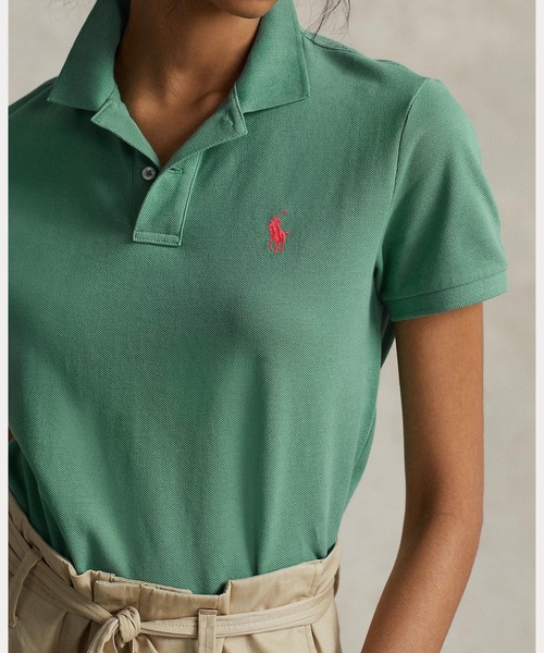 POLO RALPH LAUREN(ポロ ラルフ ローレン)の「クラシック フィット メッシュ ポロシャツ(ポロシャツ・レディース・グリーン・XS/L/XL/S/M)」の3枚目の写真