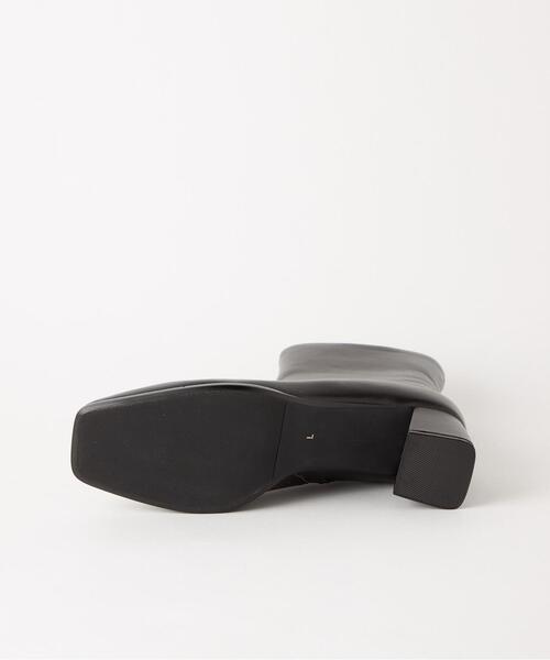 green label relaxing（グリーンレーベルリラクシング）の「[7days]スクエア ショートブーツ(5.5cmヒール) -撥水-（ブーツ・レディース・ブラック/ダークブラウン/オフホワイト/クリーム/モカ・S/M/L/XL/XS）」の10枚目の写真