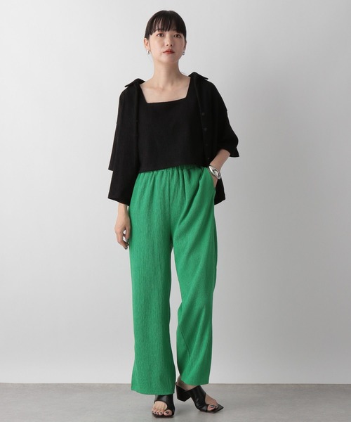 LOWRYS FARM（ローリーズファーム）の「シャーリングスクエアビスチェ　347264（その他トップス・レディース・ブラック/ブルー/アイボリー/ボルドー・FREE）」の6枚目の写真