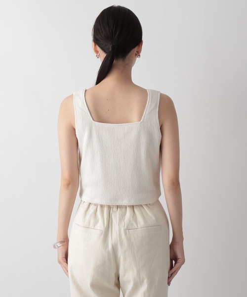 LOWRYS FARM（ローリーズファーム）の「シャーリングスクエアビスチェ　347264（その他トップス・レディース・ブラック/ブルー/アイボリー/ボルドー・FREE）」の16枚目の写真