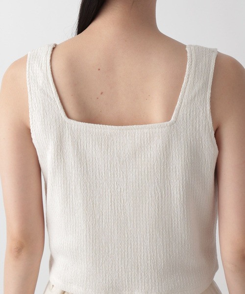 LOWRYS FARM（ローリーズファーム）の「シャーリングスクエアビスチェ　347264（その他トップス・レディース・ブラック/ブルー/アイボリー/ボルドー・FREE）」の20枚目の写真