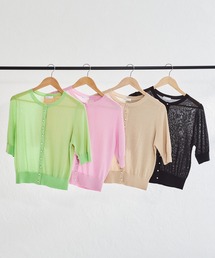 acro | パールボタンシアーカーディガン/AC1451(カーディガン/ボレロ)