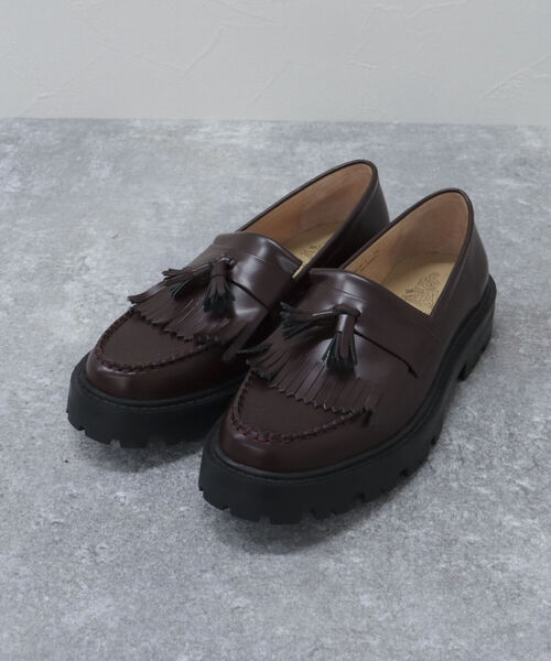 fredy emue（フレディエミュ）の「【ARTESANOS/アルテサノス】 チャンキーソールタッセルローファー（ローファー・レディース・ボルドー/キナリ・38/37）」の11枚目の写真