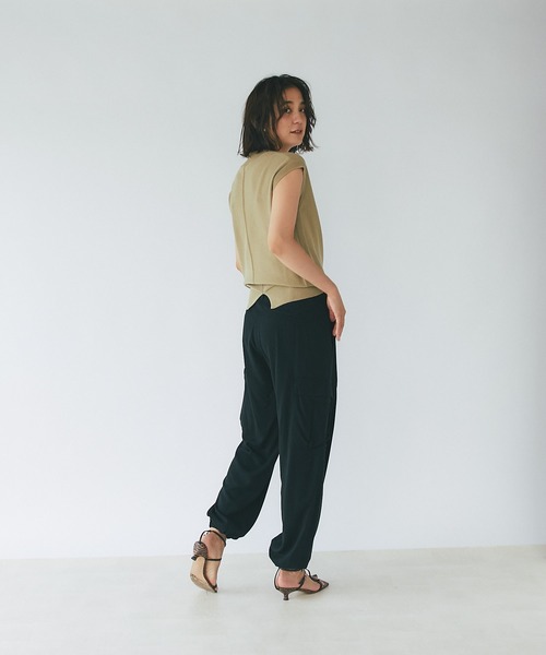 RIVE DROITE（リヴドロワ）の「ドロストカーゴパンツ（カーゴパンツ・レディース・ブラック/カーキ・FREE）」の19枚目の写真