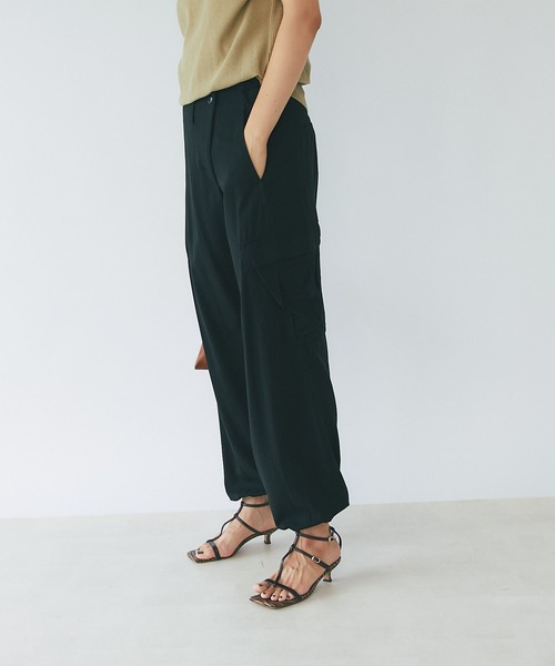 RIVE DROITE（リヴドロワ）の「ドロストカーゴパンツ（カーゴパンツ・レディース・ブラック/カーキ・FREE）」の20枚目の写真